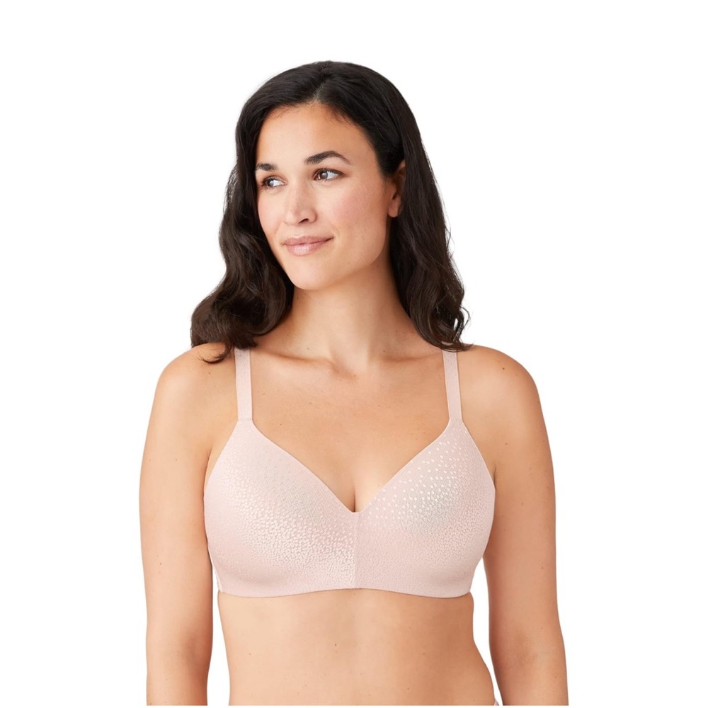 Wacoal Women's Back Appeal Wire Free T-Shirt Bra in Rose Dust Size 36D